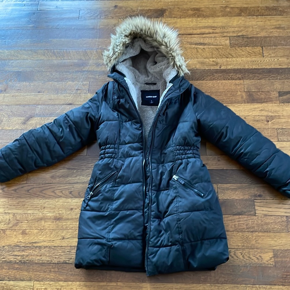 Lands End Girls Large Winter Coat